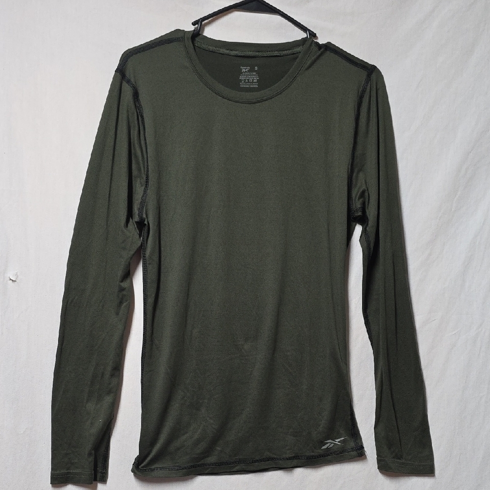 Reebok Men's Long Sleeve Green Active Wear Shirt Small